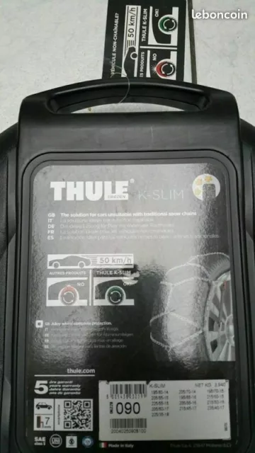 Chaine à neige thule konig k-slim 090 jamais déballé ! totalement neuf !