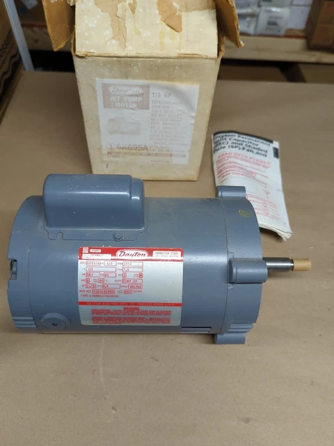 Dayton Jet Pump Motor 6K695A 1/3 Hp Nos