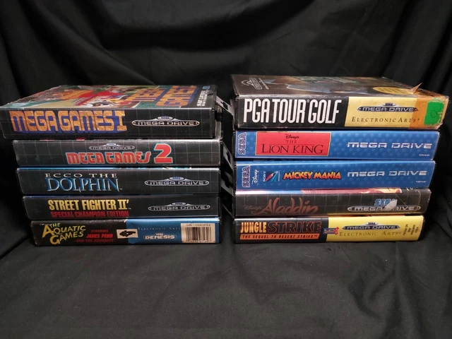 10 Sega Mega Drive Games Bundle  (All Tested & Working - PAL)