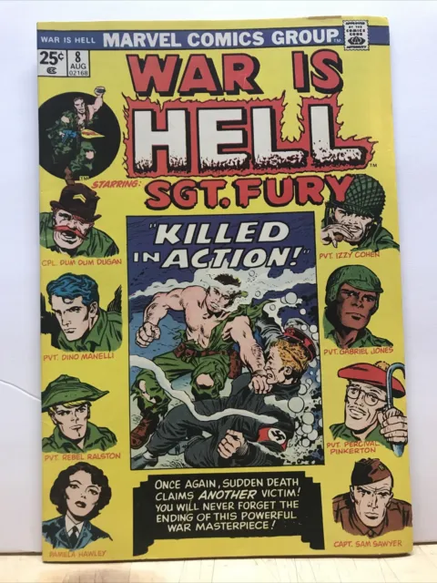 War Is Hell #8 Vf 1974 Marvel Bronze Age Comics