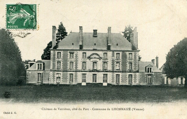 CARTE LHOMMAIZE CHÂTEAU de Verrières Côté parc EUR 5,00 - PicClick FR