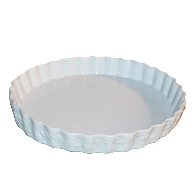 Moule à Tarte LOVECASA Ø28cm - Porcelaine, Four/Lave-Vaisselle - Rouge Dégradé