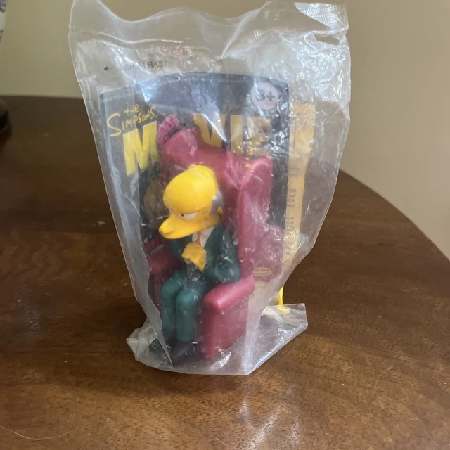 BURNS 2007 The Simpsons Movie BURGER KING kids meal toy