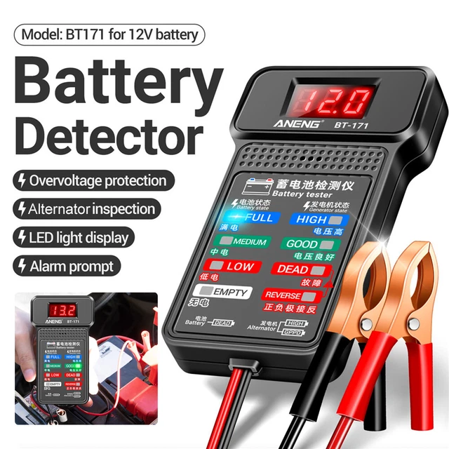 12V Battery Load Tester car 100-2000CCA LCD Battery Alternator analyzer tool