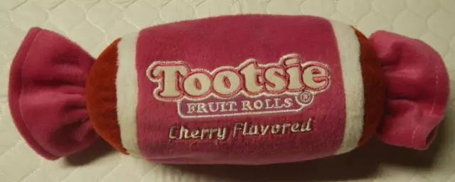 Good Stuff Tootsie Fruit Rolls Cherry Flavored Stuffed Plush ~9.5"X3.5" 2006