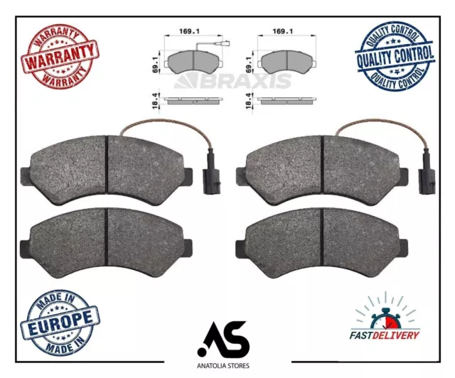 Brake Disc Pad Set For Ducato Relay Boxer 2.0 2.3 3.0 HDI D Front 71770040