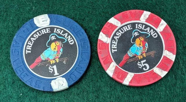Treasure Island Las Vegas Casino Poker Chips