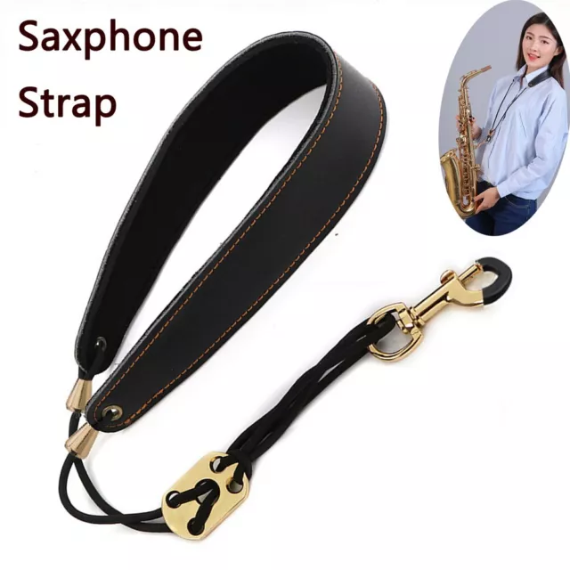 PU Leder Saxophon Tragegurt Für Soprano Tenor Alto Baritone Sax Gurt Neck Strap