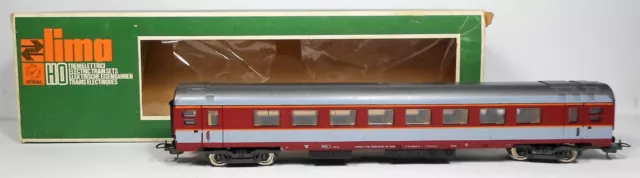 Vagón De Tren Rojo Lima #9118 De Colección Escala Ho 1:87 Hecho Italia En Caja Raro