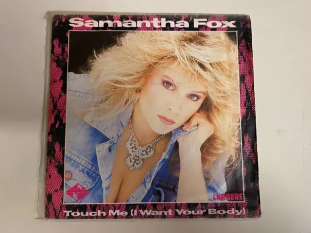 Ancien Disque Vinyle 45 Tour Samantha Fox Touch Me I Want Your Body