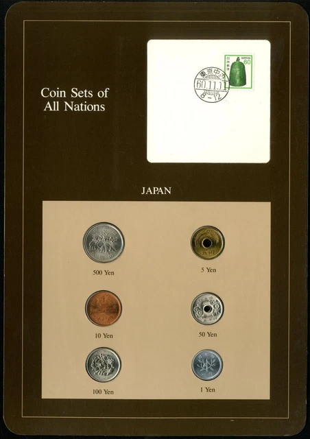 Japan: Coin Sets of All Nations Showa 56-60 (1981-1985) - UNC