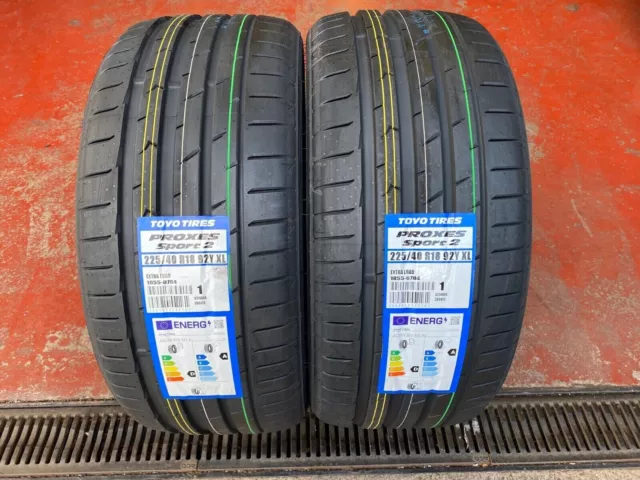 X2 225 40 18 Toyo Proxes Sport 2 Tyres 225/40R18 92Y Xl Amazing ( A ) Rated Grip
