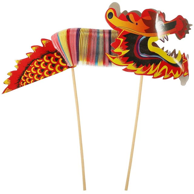 Three-dimensional Paper Dragon Flower Chinese New Year Decoration Outdoor