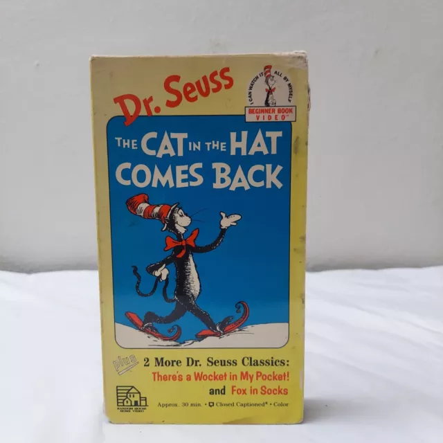 Dr. Seuss The Cat in the Hat Comes Back + Classics - VHS Tape Fox in Socks
