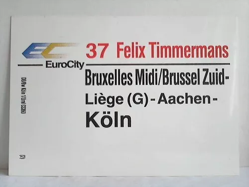 EuroCity 37 Felix Timmermans / 46 Alexander von Humboldt