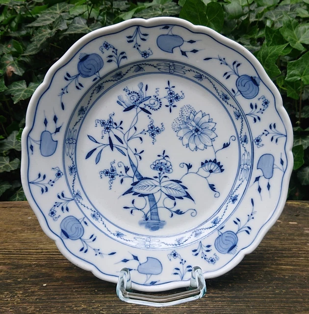 Vecchio Ernst Teichert Meissen Piatto da Portata Piatto Blu Cipolla Ø 25,0 CM ~