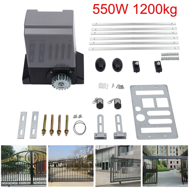 SLIDING GATE OPENER 2000KG Auto Electric Motor Driveway Security Kit w ...