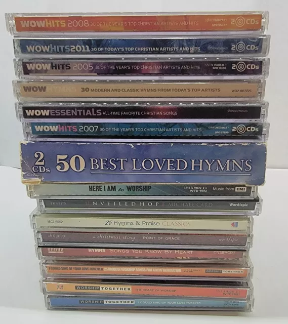 Lot of 15 Contemporary Christian CD's Wow Hits Worship Together Point of Grace