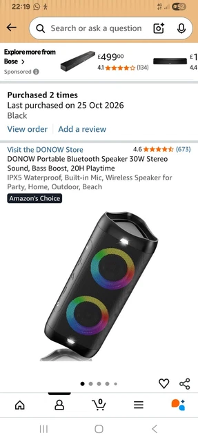 Portable Machine Vision Systems DONOW 30W PORTABLE Bluetooth Speaker System 2.0 Channel Waterproof ...