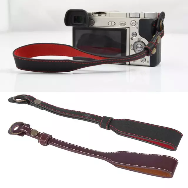 Leather Mirrorless Camera Hand Wrist Strap Grip For Sony RX100 A7 A7R3 Fuji XT3