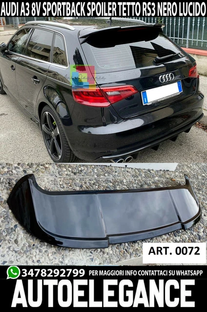 Becquet Arrière Pour Audi A3 / S3 / RS3 8Y Berline (2021-2024) - Noir Brillant Ou Effet Carbone - Améliore L'aérodynamisme Et Le Style