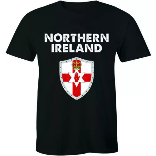 Northern Ireland Flag Men's T-shirt Tee Top Irish Football Gift Shirt Size S-5XL