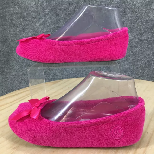 Isotoner Shoes Womens 6 Ribbon Casual Comfort Slip On Ballet Pink Fabric Flats