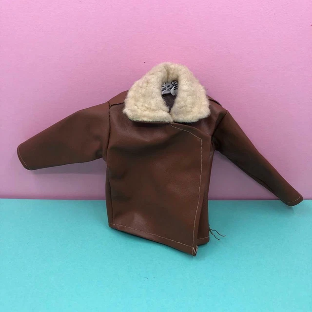 Tank Commander Jacket VINTAGE PALITOY ACTION Man Tank Commander Sheepskin Bomber Jacket Coat ...
