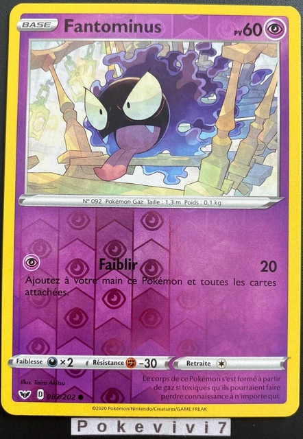 Pokemon Card FANTOMINUS 083/202 REVERSE Sword & Shield 1EB01 EN NEW