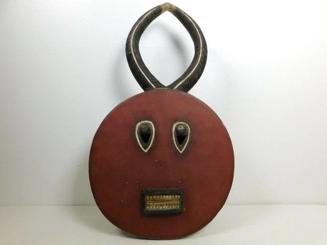 Antique GOLI MASK Baule Cote D'Ivoire Ivory Coast Wood Pigment Junior Kple Kple