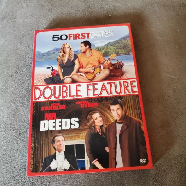 Adam Sandler Double Feature dvds 50 first dates,mr.deeds free ship u.s.