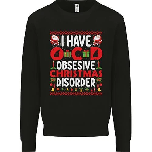Christmas OCD Funny Xmas Mens Sweatshirt Jumper