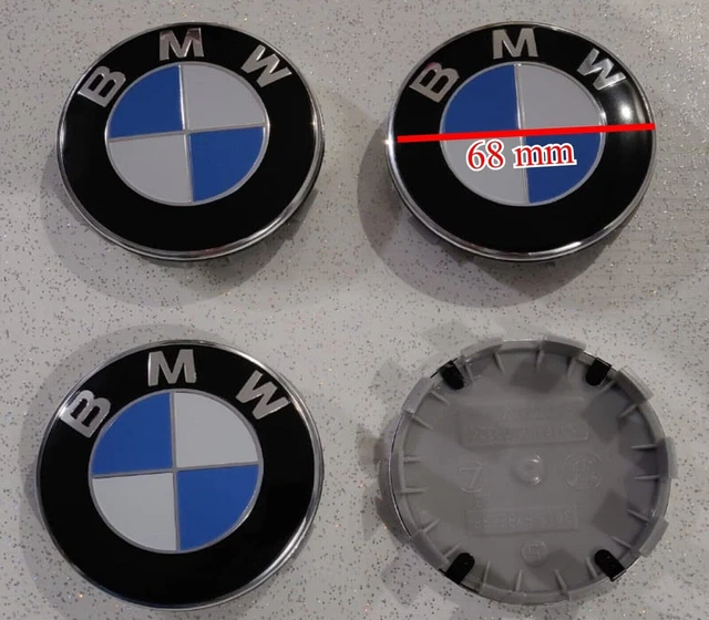 4 COPRIMOZZO BMW LOGO ORIGINALE TAPPI RUOTA Serie 1 2 3 4 5 6 7 M Z X 