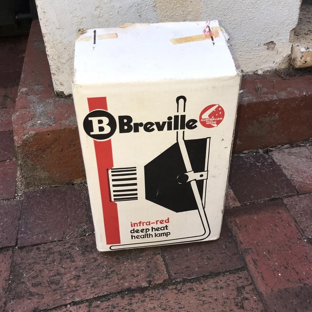 Vintage Breville Infra-Red Deep Heat Health Lamp Model 138G In Box As Is