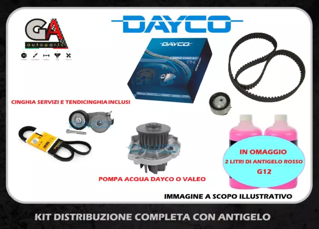 Kit Distribuzione Pompa E Kit Cinghia Servizi Fiat Punto Panda 1.2-1.4 Dayco