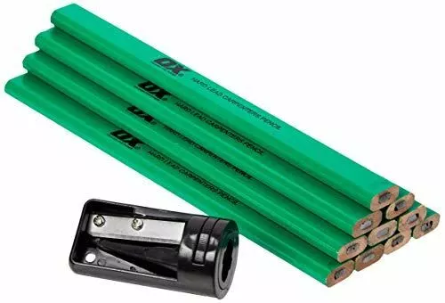 OX Tools OX-T023010 Trade Hard Green Carpenters Pencils 10 pk
