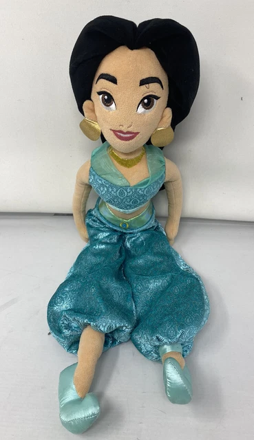 THE DISNEY STORE Aladdin Princess Jasmine Plush Soft Doll 20" Toy $19. ...