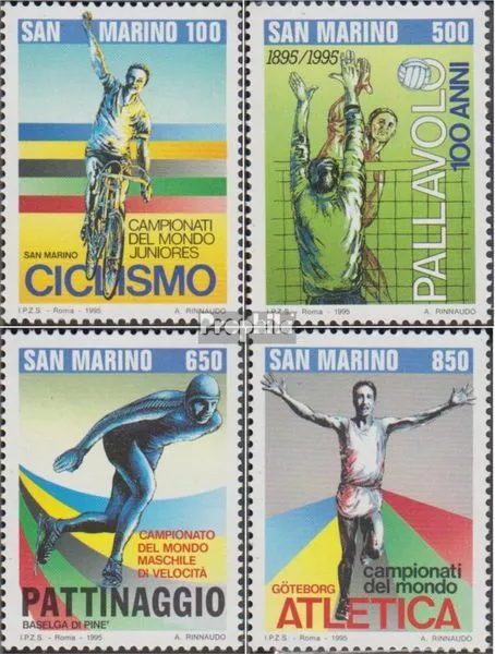 San Marino 1594-1597 (completa edición) nuevo con goma original 1995 deportes