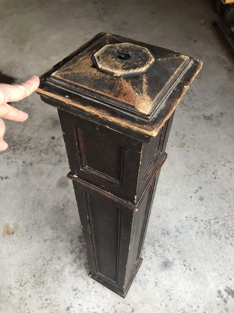 Antique Vintage Early 1900s NEWEL POST Paneled - Farmhouse Salvage 36” 🔥