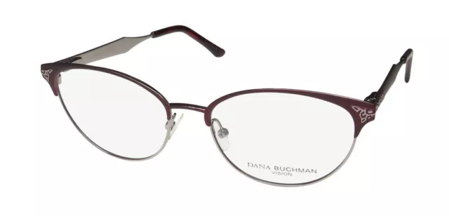 New Dana Buchman Vivian Eyeglasses Full-Rim Cat Eye Eg Metal & Plastic Womens