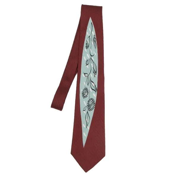 Yohji Yamamoto POUR HOMME Leaf Design Silk Tie(K-129014)