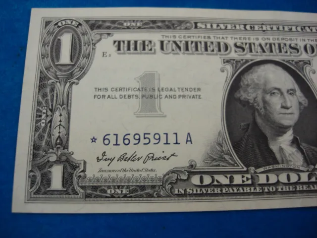 Series 1957 $1 Silver Certificate **Star Note** - Crisp & Nice Replacement Note 3