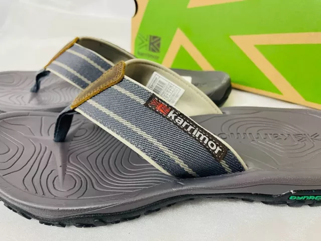 Karrimor Lounge-FlipFlop-Sliders Mens Blue/Grey/Black UK 7-US 8-EU 41(26cms)