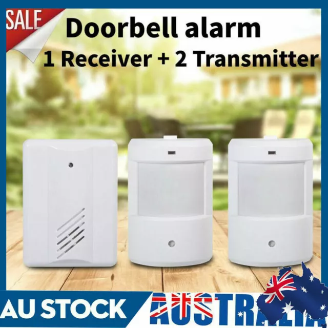 Alert Security System Alarm Doorbell Driveway Patrol Garage PIR Motion Sensor AU