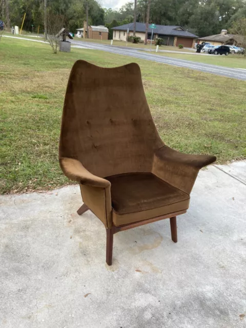 Modern Adrian Pearsall Walnut Chair 1611-C for Craft Associates Inc. ORIGINAL