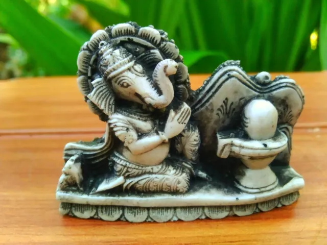 Hindu god lord ganesh stone cute statue ganesha figurine ganapathi sculpture bir