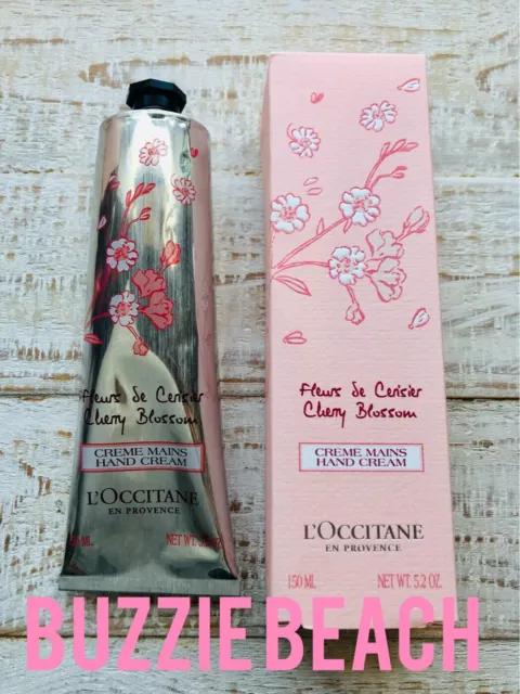 L'OCCITANE Cherry Blossom Hand Cream 5.2oz LARGER SIZE Lotion LOCCITANE - NIB!