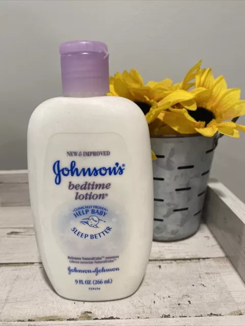 ORIGINAL JOHNSONS BEDTIME baby lotion natural calm Discontinued Sealed ...