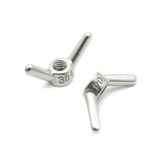 M6,8,10,12,14,16~24 A2 304 Stainless Thumb Wing Butterfly Nuts Hand Twist Female