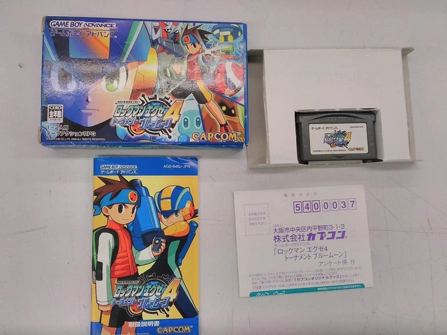 [USED] NINTENDO GBA CAPCOM Mega Man / Rockman EXE 4 Blue Moon Game Boy ...